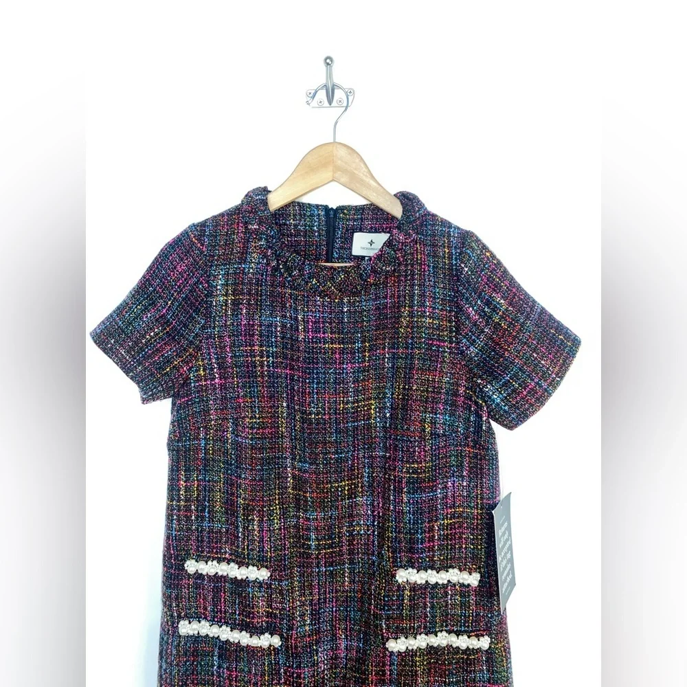 Tuckernuck x Cameran Eubanks Wimberly Dress Multicolor Tweed Jackie Size Small - Picture 3 of 13
